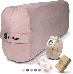 Yoga Bolster Set – Rectangular Bolster Pillow for Restorative Yoga, Soft Medi…