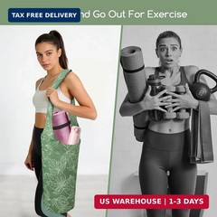 IwIeIaIrI Yoga Mat Bag for Women with Large Size Pocket and Zipper Pocket,Yoga B