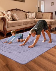 Large Yoga Mat 75.5×47.6×0.4 Extra Wide Thick TPE