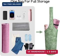 IwIeIaIrI Yoga Mat Bag for Women with Large Size Pocket and Zipper Pocket,Yoga B