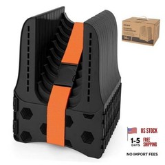 RV Sewer Hose Support 10FT, Heavy-Duty Camper Sewer, Adjustable RV 10 ft Black