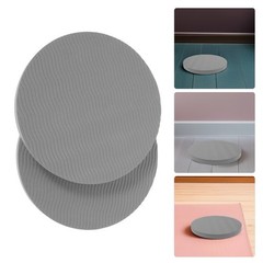 4Pcs Reusable Yoga Knee Pad Cushion Set Grey Tpe Stable Nonslip Kneeling Pads