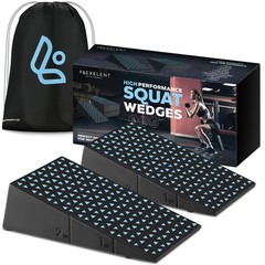 Squat Wedge Block Pair – Heel Elevated Squat Wedge for Deeper Squats, Heavy L…