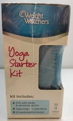 Weight Watchers Yoga Starter Kit 2 Complete Workouts DVD w/ Yoga Block & Strap