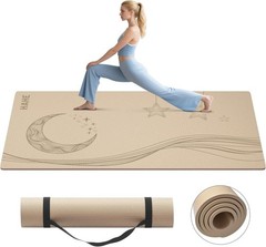 Spacious 72×40 Non-Slip Yoga Mat, Ideal for Pilates, Strength Training & More