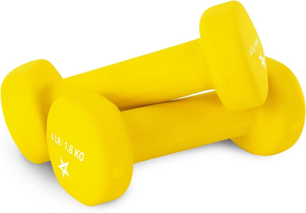 Neoprene Coated Dumbbell Hand Weight Sets of 2 – Multiple Weight Options with