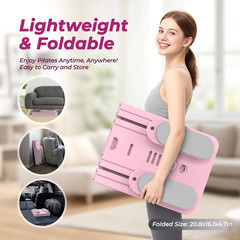 Multifunctional Pilates Board, Pilates Reformer Sets 7-In-1 Foldable Pilates Ref