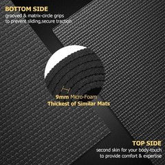 Large Yoga Mat 6’x4’/6’x6’/7’x5′(7mm/9mm), Extra Thick Workout Mats for Home …