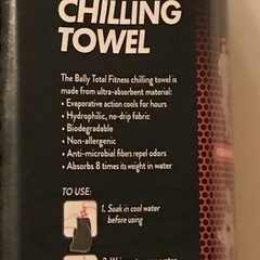 Bally Total Fitness Chilling Towel Pink