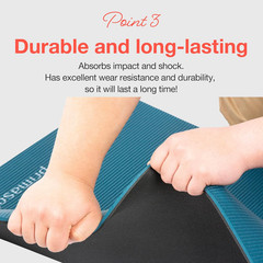 Yoga Mat Eco-Friendly Material 1/2 Inch Non-Slip Yoga Pilates Fitness at Home &