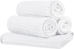 4 Pack Microfiber Gym Towels Grey Fitness Towels Ultra Soft, Highly Absorbent an