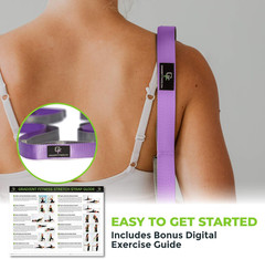 Stretching Strap for Physical Therapy 8FT Yoga Strap with Padded Handles