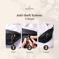 Anti Pickpocket Bag – RFID Crossbody Bag for Travel, Adjustable Strap Multipl…