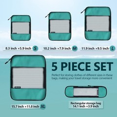 Compression Packing Cubes for Suitcases,5 Set Travel Essentials, Lightweight …
