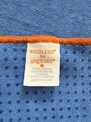 NWOT Manduka Yogitoes Yoga Towel Blue Skidless Non-Slip Hot Yoga Mat Towel