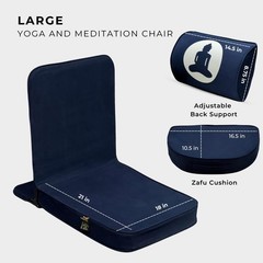 Relaxing Yoga Chair Meditation Large Buddha with Back Support Cushion