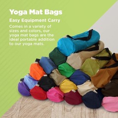 Premium Cotton Yoga Mat Bag with Shoulder Strap – Durable, Breathable and Lig…