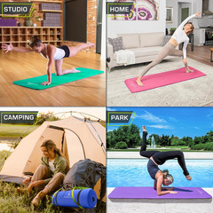 Extra Thick Yoga and Pilates Mat ½” (13Mm) or 1″ (25Mm), 71-Inch Long