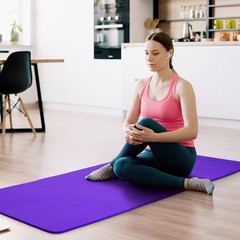 Fitvids 1/2-Inch Extra Thick High Density Anti-Tear Yoga Mat with Strap