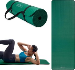 Gaiam Thick Yoga Mat with Easy-Cinch Carrying Strap
