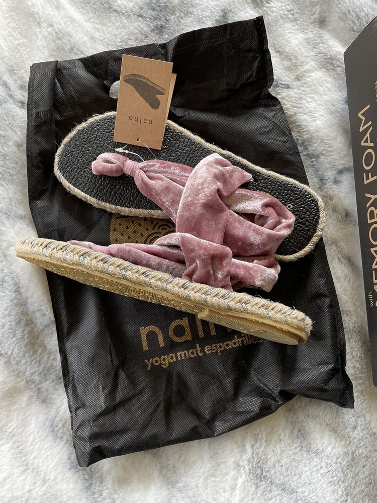 Nalho Ganika Women’s Pink Memory Foam Yoga Sandals Size 7