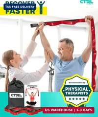 Stretching Strap with Loops – Non Elastic Stretch Band for Physical Therapy, Yog