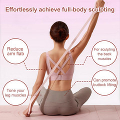 1P 8-shaped Silicone Yoga Resistance Band – Elastic Fitness Stretching Rope, Su