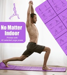 Foldable Thick Yoga Mat with Asanas Poses -Christmas Gifts for Wife and Girls…