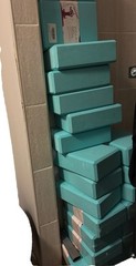 Yoga Blocks 20 pieces – Premium EVA Foam for Yoga, Pilates, Meditation, and teal