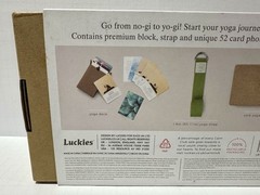 Calm Club Yoga Box Kit w/ Yoga Block, Strap, & 52 Yoga Pose Cards