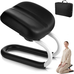 Meditation Bench with Carrying Bag, 3 Level Adjustable Metal Meditation Stool, N