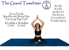XL Hot Yoga Mat Towel-85″x30″ Soft Microfiber & Silicone Hot Yoga Towel