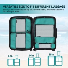 Compression Packing Cubes for Suitcases,5 Set Travel Essentials, Lightweight …