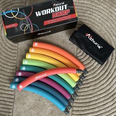 Weighted Hula Hoop Plus Size | 3.2lb Weight, 43in X-Large, Multicolor