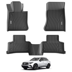 3W Floor Mats for Benz GLC 2023-2026(Coupe Only for 2024-2026), TPE All Weath…