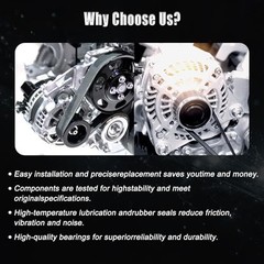 Altemnator Compatible with Cruze 2016-2019 1.4L L4, Malibu 1.5L L4