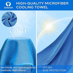 3Pcs Instant Cooling Towel Ice Cold for Gym Yoga Running – Soft 30x100cm gdrr