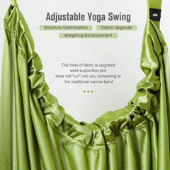 Yoga Stretching Strap, Adjustable Height Leg Stretcher Waist Back Stretch Band A