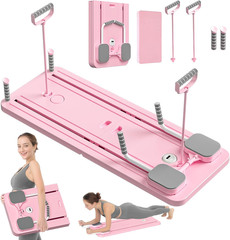 Pilates Board – Pilates Reformer Set, Multi-Purpose Foldable Pilates Reformer Bo