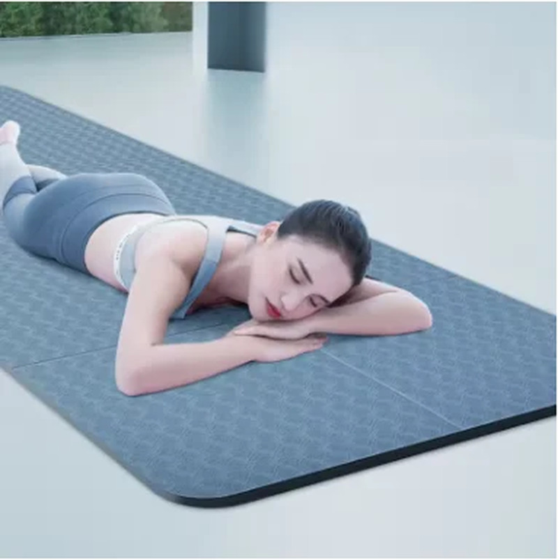 Thick 4mm Foldable Yoga Mat 6’X2′ Non-Slip TPE for Pilates and Workouts