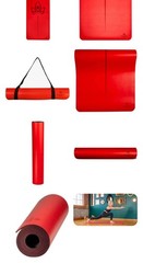Tranquil-Oasis Natural Rubber 5mm Yoga Mat-Red Chili w/carry strap – B07L43JZMV