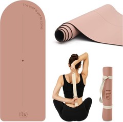 Arch shaped Yoga Mat Eco PU Rubber Non Slip Motivational