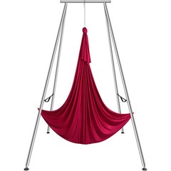 VEVOR Yoga Swing Stand Hammock Aerial Silk Kit 551.15 lbs Load Yoga Frame Red