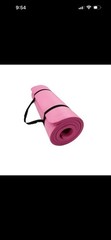 LOKÄTSE HOME Ribbed Foam Yoga Mat 66 x 25 in Purple or Pink or Blue