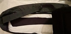Manduka Yoga Mat Bag Multiple Pockets Adjustable Strap & Position Grey Black Lg