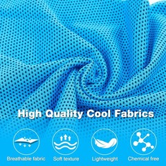 MENOLY 50 Pack Cooling Towels, Cooling Towels for Neck and Face, Sweat Microf…