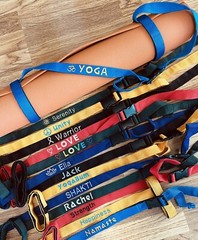 Yoga Mat Harness BLUE Sling Carrier Strap Buckle Waist Shoulder Luggage Bike USA
