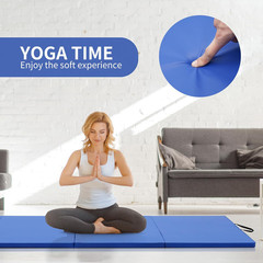 Exercise Mat Foldable Yoga Mat, 2 Inch Thick Gymnastics Mat for Men & Women, Gy