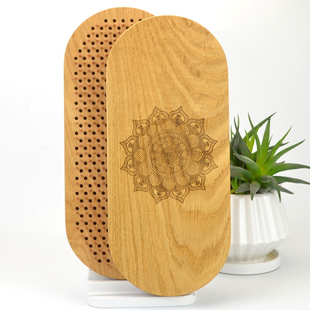 Oak Sadhu Board “Mandala” Copper Nails 10 mm/0.4 inch