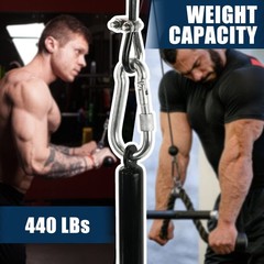 Luwint Fitness Pulley Cable Replacement, 79” 118” 157” Adjustable Gym Cabl…